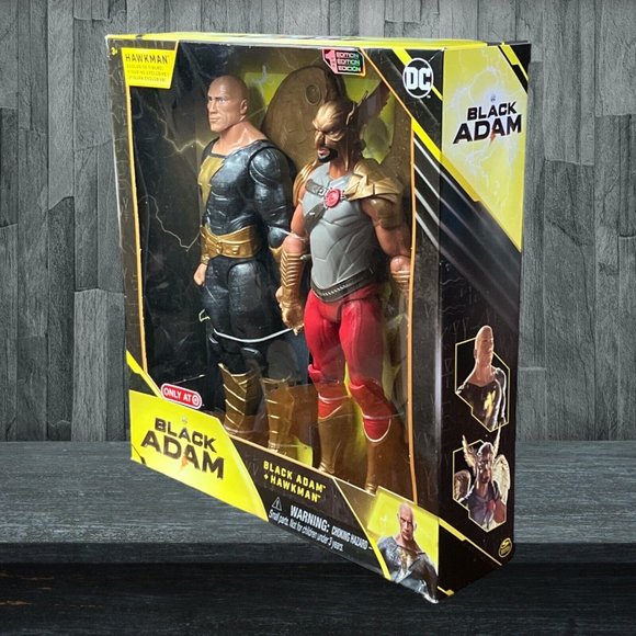 DC Black Adam & Hawkman 12" 1st Edition Action Figures 2 Pac 100% New Sealed - Picture 4 of 11